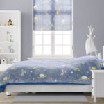 Glow in the dark Space Blauw dekbedovetrek