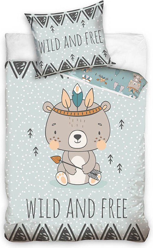 Bear Dekbedovertrek Junior 140 X 200 Cm Katoen