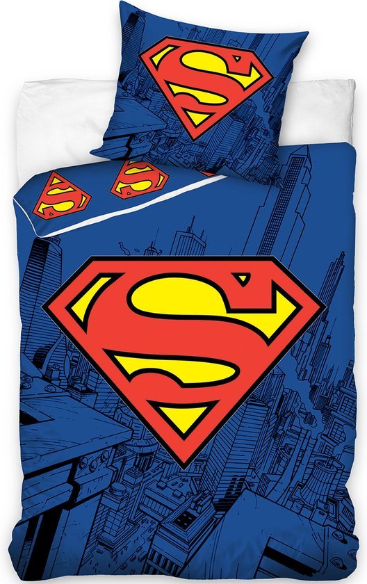 Superman Dekbedovertrek- 140 x 200 cm - Katoen