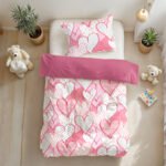 Hearts love Roze 140 x 200/220